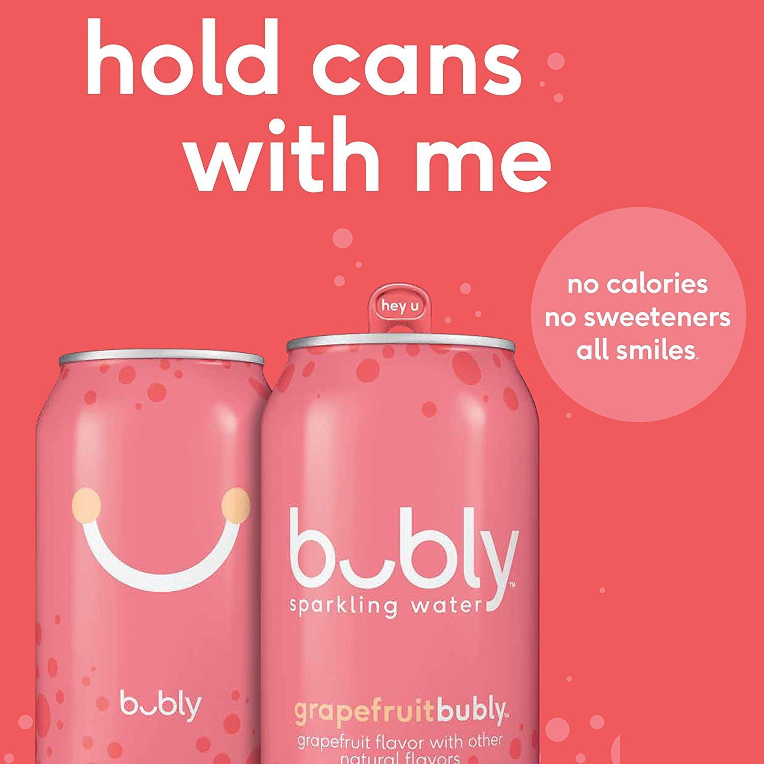 bubly Grapefruit Sparkling Water, 12 fl oz, 18 Pack Cans