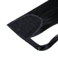 thumbnail image 3 of SHCKE 20" 22" Ponytail Extension Straight Curly Wrap Around Ponytail Extensions Synthetic Fiber Hair Extension Dark Black Hairpiece for Women, 3 of 4