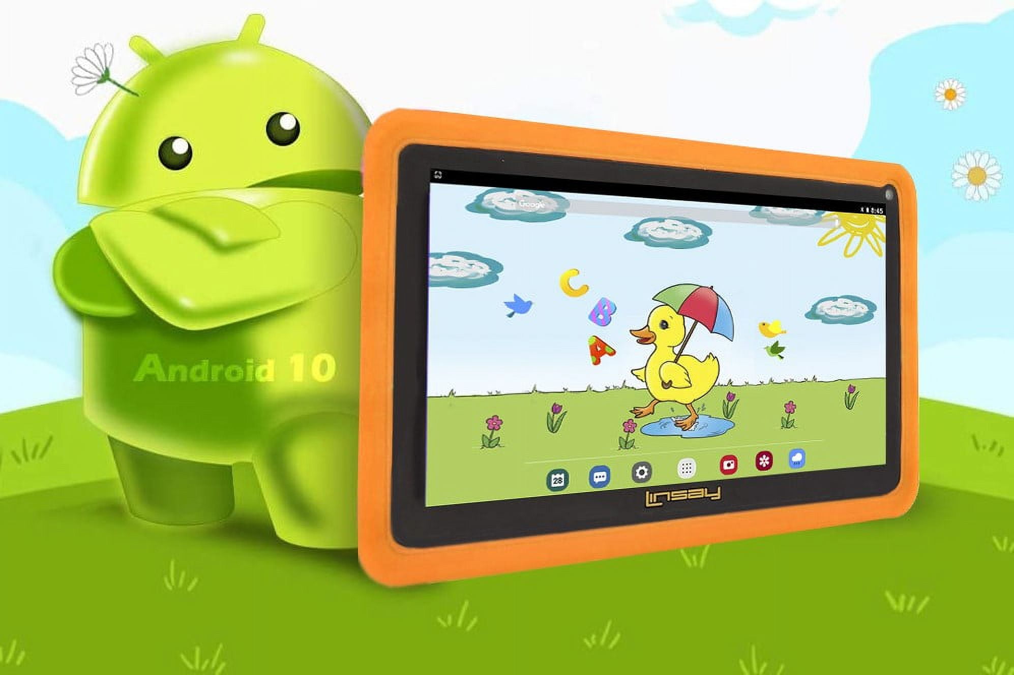 LINSAY 7 Android 13 64GB Tablet with Kids Defender Case 