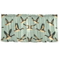 thumbnail image 6 of Ryvnso Ducks Flying Curtains Sets Short Curtain Rod Pocket Half Window Cafe Farmhouse Tier 2 Panels 57"W x 36"L, 6 of 7