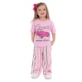 thumbnail image 2 of Corvette Toddler Girls Graphic Tee and Stripe Pants Set, 2-Piece, Sizes 12M-5T, 2 of 7