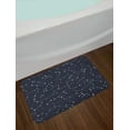 thumbnail image 2 of Constellation Bath Mat, Milky Way Inspired Pattern with Cluster of Fixed Stars in Night Sky, Non-Slip Plush Mat Bathroom Kitchen Laundry Room Decor, 29.5 X 17.5 Inches, Blue Dark Blue White, Ambesonne, 2 of 2