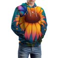 thumbnail image 5 of Butterfly Sunflower Love 3D Print Hoodie Men Women Autumn Thin Pullover Sweatshirt Vintage Streetwear Tops, 5 of 6