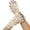Yellow, variant on SRZYMJ Womens Lace Gloves Fingerless Floral Gloves Wedding Party Accessories