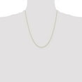thumbnail image 2 of Auriga 10k Yellow Gold .6 mm Carded Cable Rope Chain Necklace for Women 22", 2 of 6