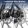 thumbnail image 4 of 26" Softtail Electric Bike - Comfortable Shock Absorption, 36V 400W Motor, 25MPH, 7-Speed ​Shift, with NFC Unlock & LCD Screen Dark Green, 4 of 7