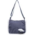 thumbnail image 2 of Bolsa cruzado de gran capacidad a la modade hombro para mujer con perro de pana (azul) Likrtyny Para Estrenar, 2 of 9