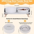 thumbnail image 2 of Cuencos para perros Elevated Slow Feeder PTOBER para perros pequeños y medianos, 2 of 6