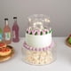 thumbnail image 5 of Soporte de exhibición de acrílico redondo transparente para tartas con tapa, nivel flotante de cilindro, bandeja decorativa para cupcakes para bodas, fiestas de cumpleaños, 10 pulgadas de, 5 of 7