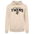 thumbnail image 2 of Men's Levelwear Khaki Minnesota Twins Podium Team Arch Pullover Hoodie, 2 of 3