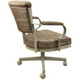 thumbnail image 2 of Tobias Designs Swivel Fabric & Metal Caster Dining Chair in Watusi Madder/Beige, 2 of 2