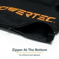 thumbnail image 6 of POWERTEC Miter Saw Dust Collector Bag for 7-1/4", 8-1/2", 10" Miter Saw, Fits Nominal 1-3/4" Dust Ports, Hook and Loop w/Zipper, Wired Adjustable Stand for Miter Saw Accessories, 2PK (75076-P2), 6 of 7