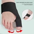 thumbnail image 1 of Separador De Dedos Orthotics Alineación del dedo gordo del pie Hueso Ajustador del pulgar (negro izquierdo) DQrwqpou Cuidado Belleza, 1 of 3