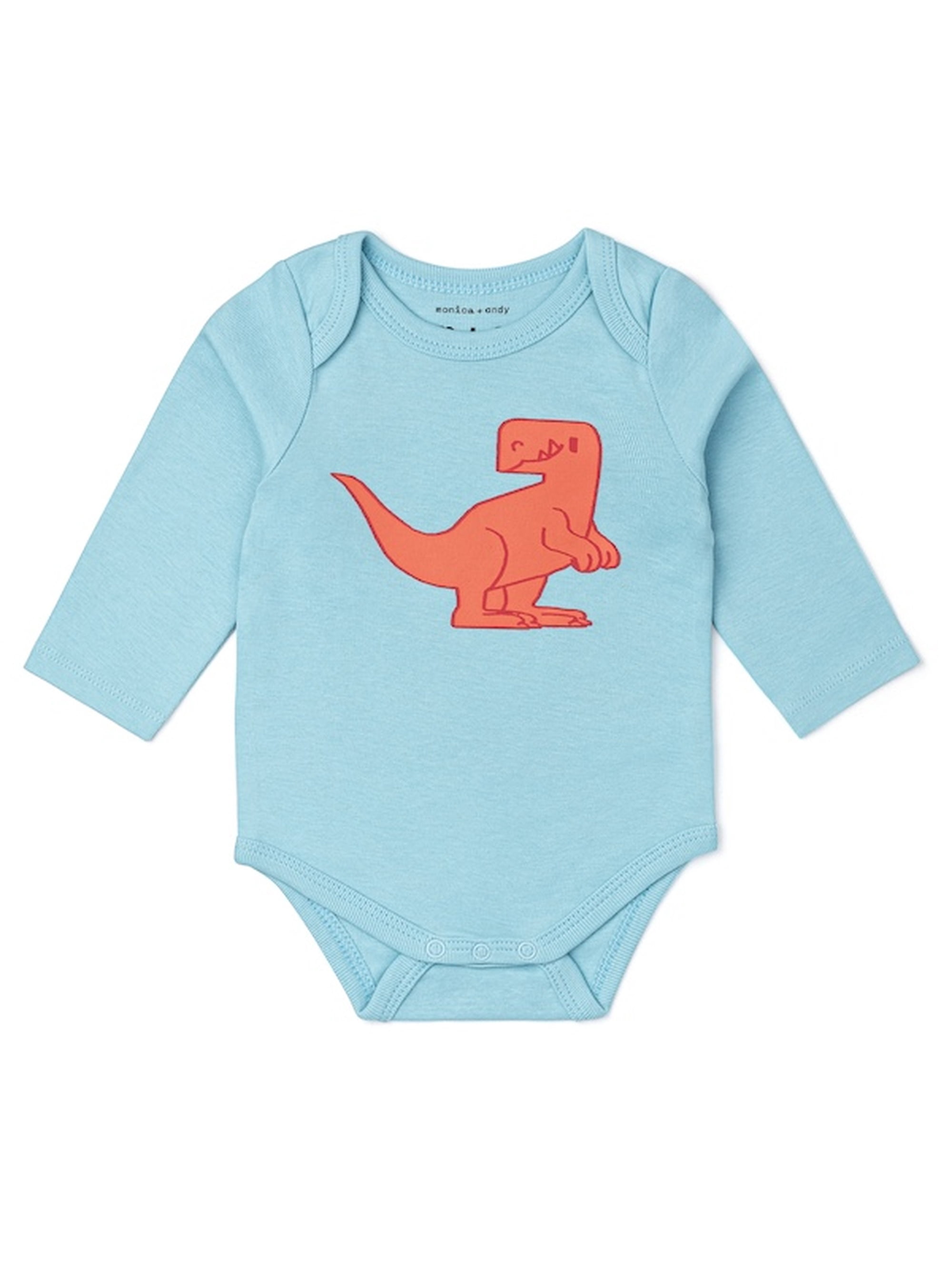 M+A by Monica + Andy Organic Cotton Gender Neutral Bodysuit and Groove Pant Set, Sizes Newborn to 24 Months