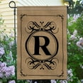 thumbnail image 3 of Anley Monogram Letter R Garden Flag, Double Sided Family Last Name Initial Yard Flags 18 x 12.5 Inch, 3 of 6