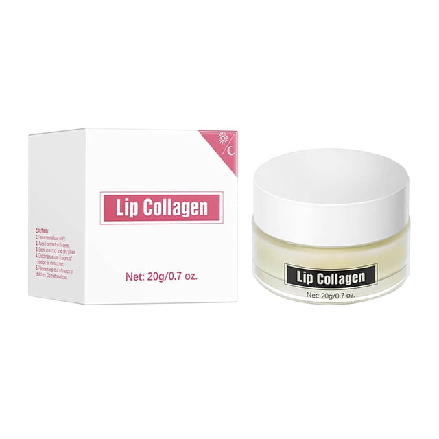 Baume à Lèvres Collagène Nuit Repulpant Avancé avec Peptide pour Rides des Lèvres Nuit