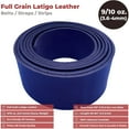 thumbnail image 2 of ELW 9-10 oz. 3.6-4mm Blue Straps, Belts, Strips 3.75"x72" 9.5x183cm - Belt Grade Latigo Leather for Cowhide Heavy DIY Craft - Pet Collars, Blanks, Accessory, Jewelry, Key Chains, 2 of 9