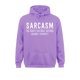 thumbnail image 3 of Sarcasmo La defensa natural del cuerpo contra la estupidez Sudaderas geniales para hombres Sudaderas con capucha de otoño Ropa de diseño Manga larga Rife, 3 of 5