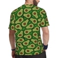 thumbnail image 2 of Wukai Big Colorful Avocados Print Men's Short-Sleeved Mesh T-Shirt,Quick-Dry Short Sleeve Workout T-Shirt-XX-Large, 2 of 8