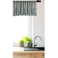 thumbnail image 3 of Ambesonne Abstract Valance Pack of 2, Classic Three-Angle Shapes, 54"X18", Pale Sepia Dark Sky Blue, 3 of 3
