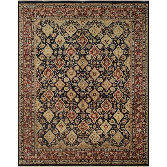Wali Ada Blue/Red Rug, 8'3" x 10'4"