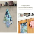 thumbnail image 3 of Dreamtimes Winter Snowman Cute Hand Towels 2 PCS, Blue Snowflake Kitchen Towel Ultra Soft and Highly Absorbent,Decorative Fingertip Face Towel for Bathroom Hotel, 28.3"x 14.4", 3 of 6