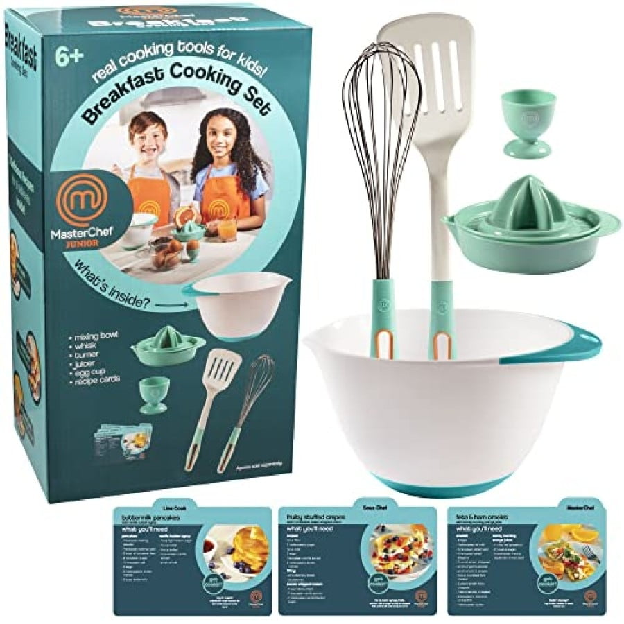 MasterChef Junior Breakfast Cooking Set 6 Pc Kit Includes Real