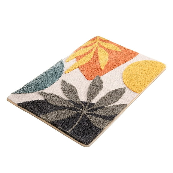 Dpityserensio Luxury Bathroom Rug Mat Soft Absorbent Microfiber Bath Rugs Non-Slip Plush Bath Carpet Mats for Bathroom Floor Tub 16*24In