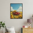 thumbnail image 4 of Paint By Numbers Kit for Adults Beginner - DIY Vintage Red Truck Sunflower Field Canvas Painting Kits for Adults, Frameless Paint By Number for Adults for Home Wall Decor 16x20 Inch, 4 of 7