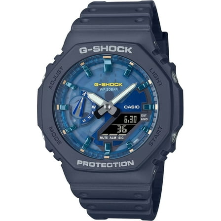 Casio GA-2100AS-2ACR Men's G-Shock Navy Blue Strap Ana-Digi Watch