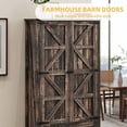 thumbnail image 4 of Craftian Tall Kitchen Pantry Cabinet with Drawers & Doors, Storage Cabinet with Shelves, Dark Oak, 4 of 10