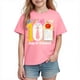 thumbnail image 2 of Blusas y camisas de manga corta con cuello redondo para niños y niñas, camisetas gráficas de manga corta, blusas con estampados bonitos para la temporada escolar., 2 of 9