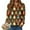 Brown, variant on Christmas Sweaters for Women Funny Round Neck Lightweight Festive Santa Snowflake Printed Cable Knit Pullover (Dark Blue, XXL)