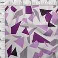 thumbnail image 3 of oneOone Rayon Purple Fabric Geometric Craft Projects Decor Fabric Printed By The Yard 56 Inch Wide, 3 of 4