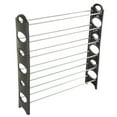 thumbnail image 2 of Everyday Home 6-Tier Plastic Stackable Shoe Rack - Holds 24 Pairs (Black), 2 of 4