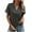 Dark Gray, variant on gakvbuo Plus Size Tunic Tops For Womens Summer Tops 2023 Casual Dressy Women's Summer V Neck Leisure Short Sleeve Buttons Solid Tops
