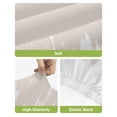 thumbnail image 4 of Abstract Cream Beige Bar Stool Covers Set of 4, Modern Minimalist Graffiti Artwork Stretch Washable Bar Chair Covers with Backs, Removable Pub Counter Height Chair Cover for Kitchen Dining Room Cafe, 4 of 7