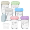 thumbnail image 1 of Xyptorix 16 oz Overnight Oats Containers with Lids, 6-Pack Leak-Proof Wide Mouth Mason Jars & Separate Compartments for Fruits/Nuts, Airtight Glass Jars for Chia Pudding, Yogurt, Parfait and Salad, 1 of 7