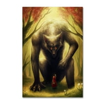 Trademark Fine Art 'Little Red Riding Hood' Canvas Art by JoJoesArt