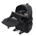 thumbnail image 5 of Mochila impermeable Bolsa de viaje de moda de alta capacidad con bolsillos laterales Bolsa diaria para hombres y mujeres (negro), 5 of 5