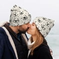 thumbnail image 5 of Susaid DOGS FACE Print Winter Beanie for Men Women, Lined Beanie Soft Warm Knit Hat Ski Cuffed Cap, 5 of 6