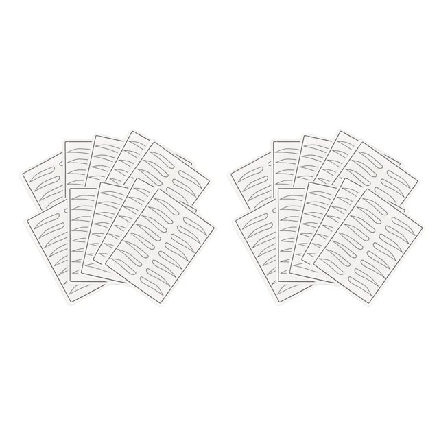 Seitruly 1 Juego de herramientas de silicona para de cejas para práctica de cejas, hoja de piel de goma, juego de maquillaje de copia, plantillas Type1 NO1 Seitruly CBP572598