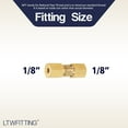 thumbnail image 2 of LTWFITTING 1/8-Inch OD Compression Union,Brass Compression Fitting(Pack of 10), 2 of 4