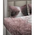 thumbnail image 5 of Ambesonne Forest Fitted & Top Sheet Set with Shams, Nature Exotic, Pale Pink Pale Grey, 5 of 7