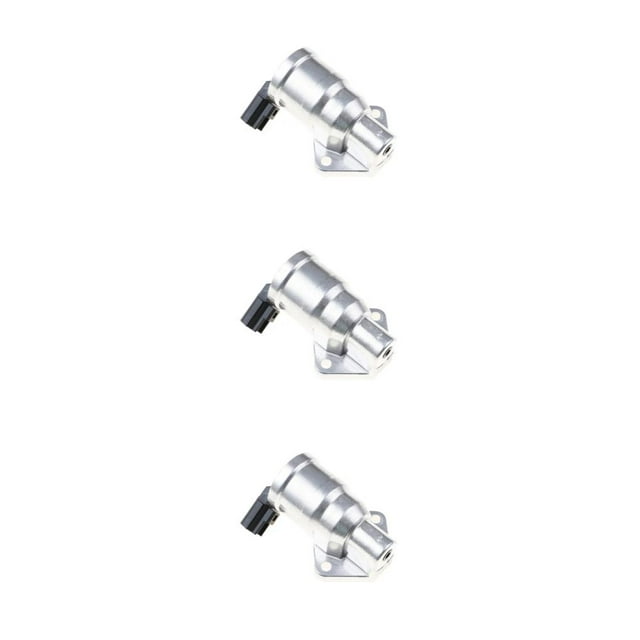 Youkk Silver Easy To Install Idle Control Valve - Made Of Metal And ABS Plastic Car Idle Air Control Valve 3Set