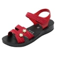 thumbnail image 2 of THDHVS Flat Sandals for Women,Women's Sandals,Women's Fashion Casual Versatile Flip-Flop Roman Style Spring and Summer Flat-Bottomed Slippers Red 6, 2 of 4