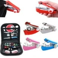 thumbnail image 2 of Er na Handheld Sewing Machine Portable Mini Manual Simple Operation Sewing Instrument DIY Needlework Manual Sewing Clothes Fabric, 2 of 21
