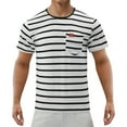 thumbnail image 1 of HBFAGFB T-Shirts pour Hommes Mode Décontractée Manches Courtes Col Rond Blouse Légère Sortie Noir Taille TG, 1 of 6