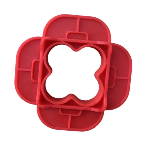 Herramienta espaciadora de cubierta 4 en 1, multitamaño, ligera, profesional, fácil de usar, suministros Rojo 1 pieza