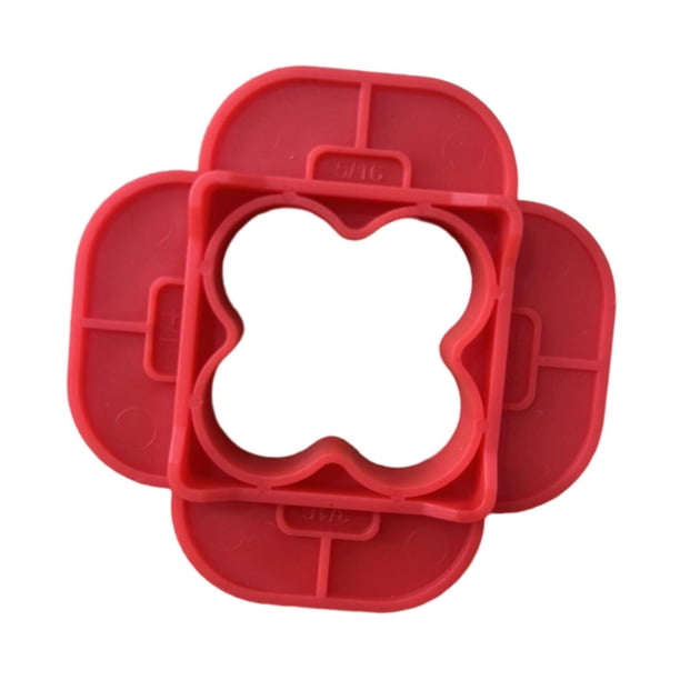 Herramienta espaciadora de cubierta 4 en 1, multitamaño, ligera, profesional, fácil de usar, suministros Rojo 1 pieza